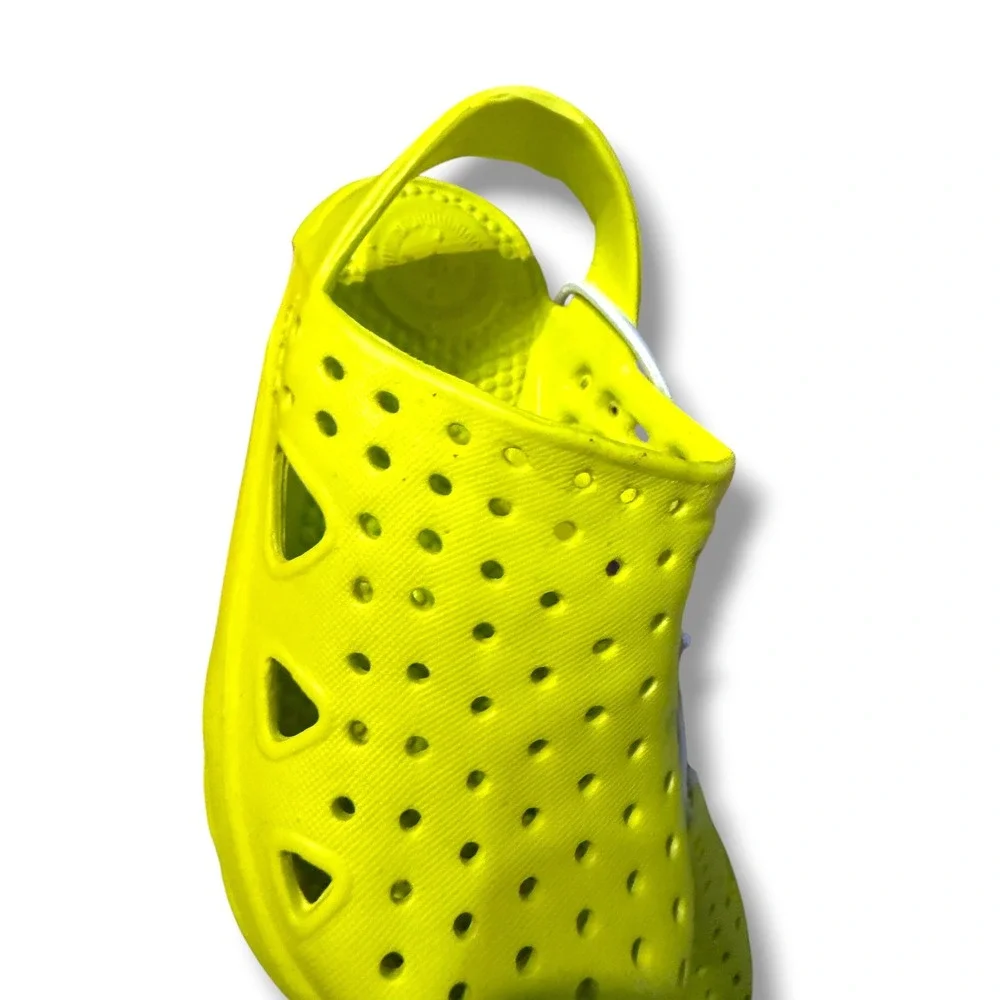 Totes Everywear Clog Sandals‎ Toddler 5-6T Neon Yellow Waterproof Slip On NEW